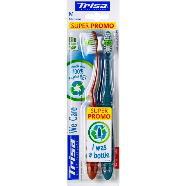 TRISA We Care Zahnbürste medium DUO 1 Stk