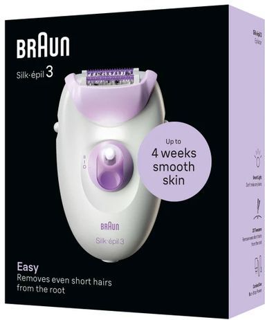 Braun - Silk-épil 3 - Ontharingsapparaat - Wit - Duurzaam ontwerp