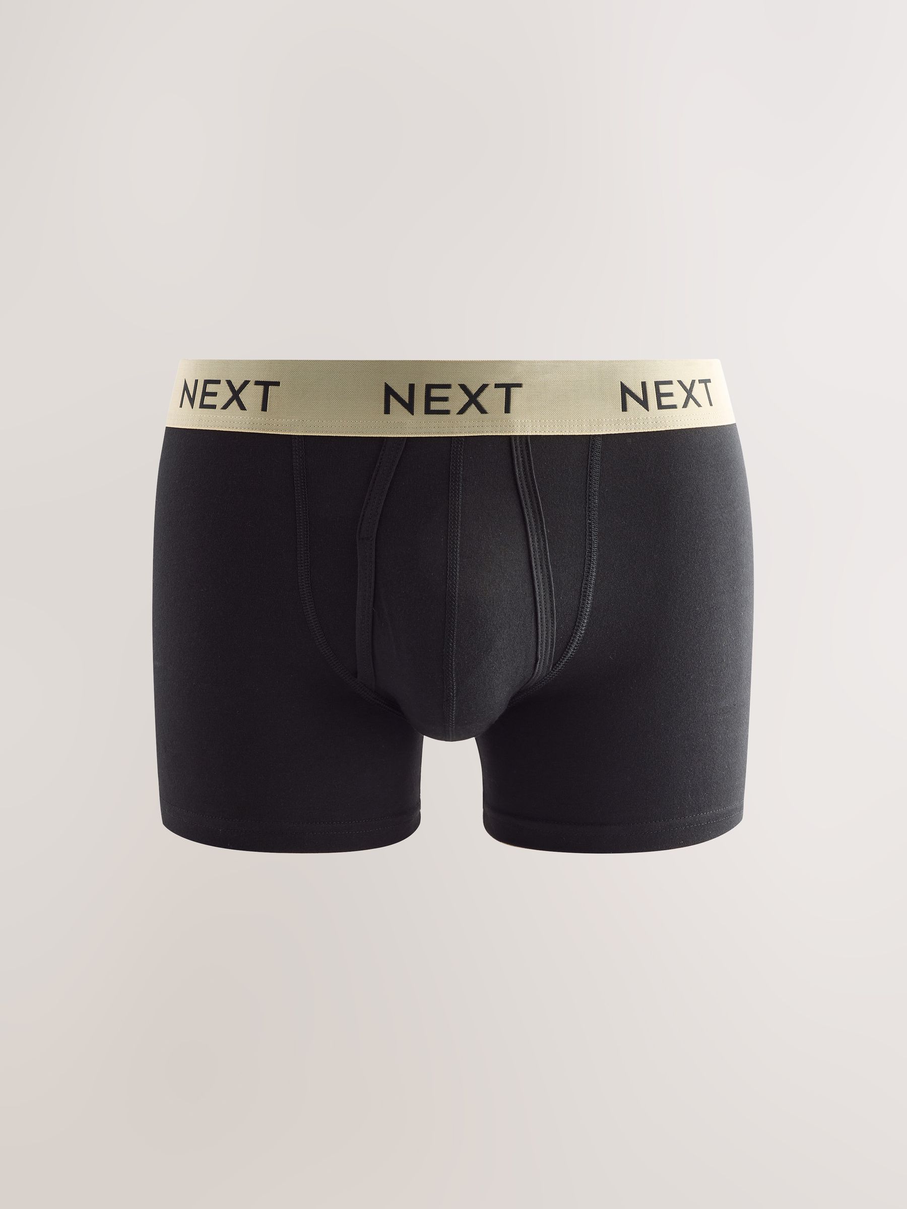 Zwart met tailleband in diverse metallic kleuren - 5 Boxershorts zonder plooi