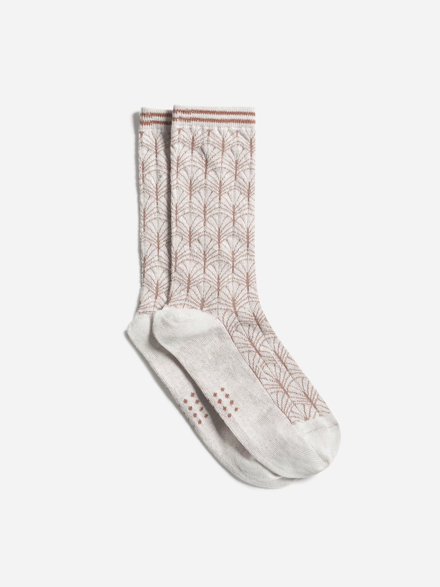 Chaussettes Femme Fabriquées en France Beige