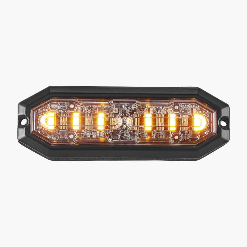 Blitslys med 6 stk. LED, oransje