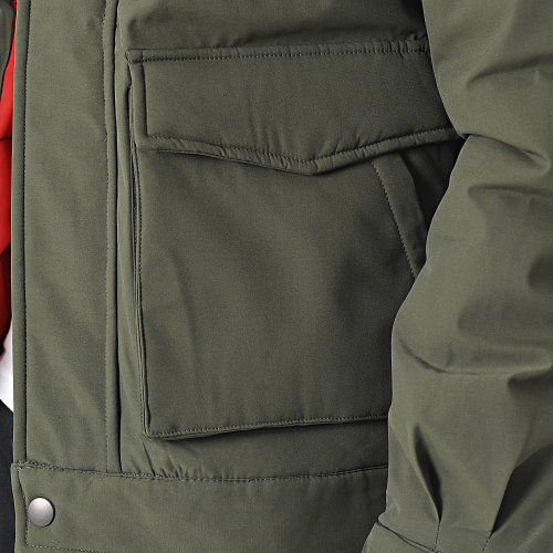 Veste Col Mouton Vert Kaki