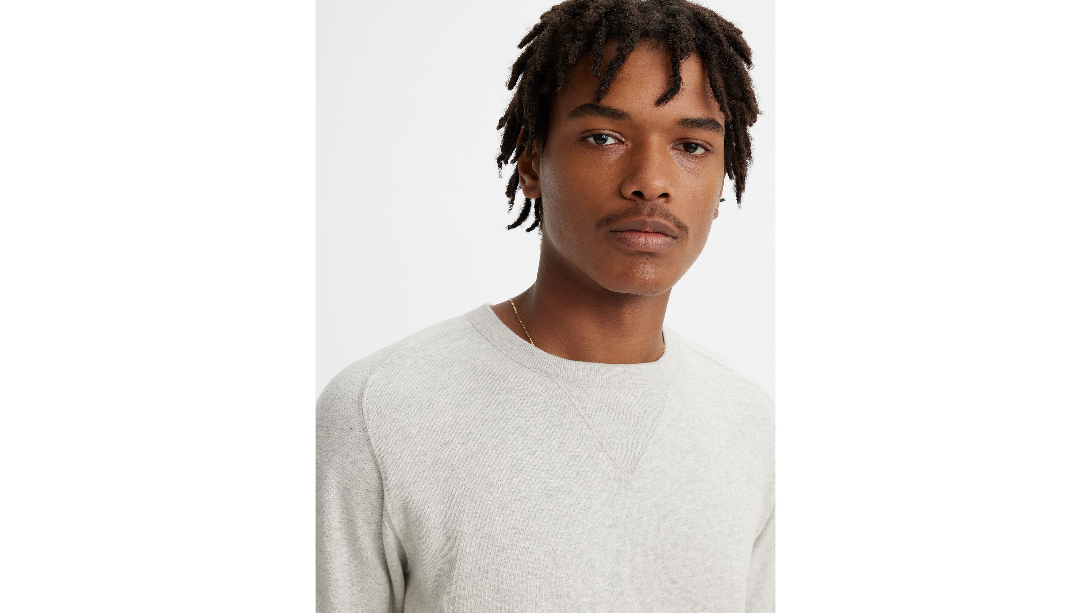 Sweat-shirt Bay Meadows Levi's® Vintage Clothing - Oatmeal Mele - Blanc