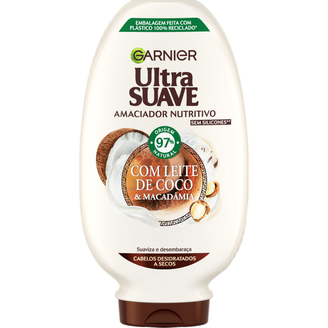 GARNIER  Ultra Suave Amaciador Nutritivo Leite de Côco - 400ml