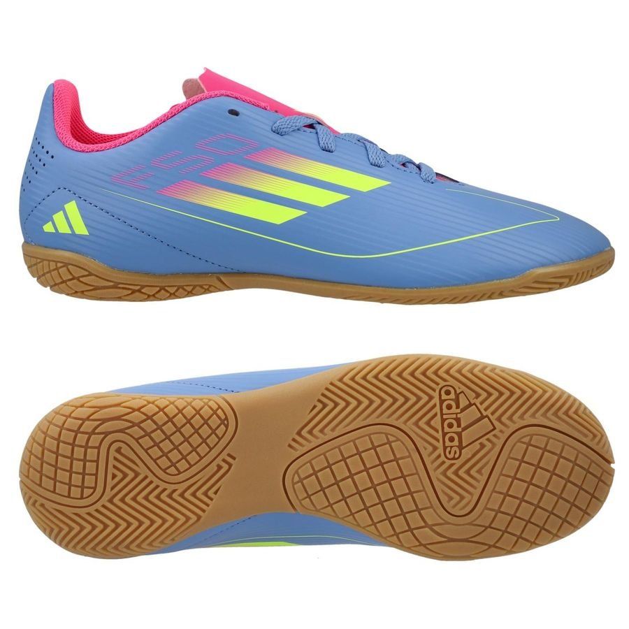 adidas F50 Club IN Celestial Victory - Blue Fusion/Lucid Lemon/Lucid Pink Enfant