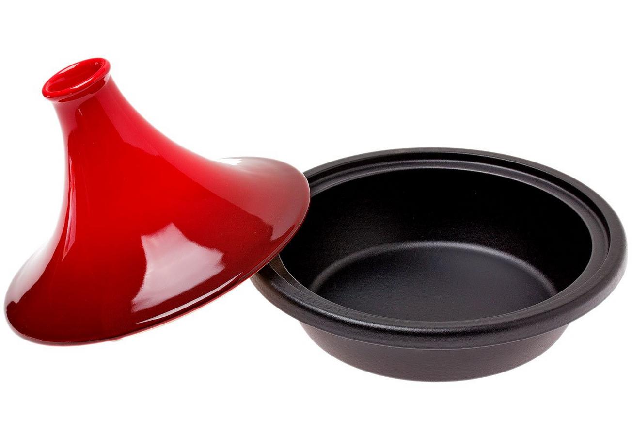 Le Creuset tajine 27 cm, 2L kersenrood