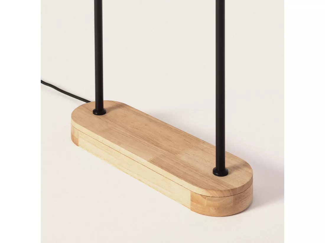 Lampadaire Métal et Textile Elliptica Noir