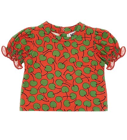 Moschino T-shirt - R?d/ Grøn m. B?r