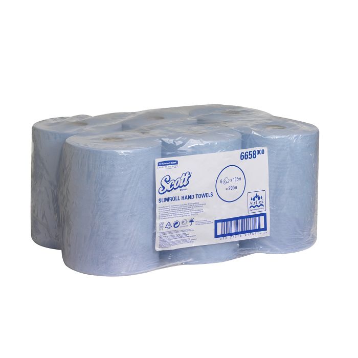 Scott 6658 6st Control Handdoeken 1 Laags Blauw Airflex (6658)