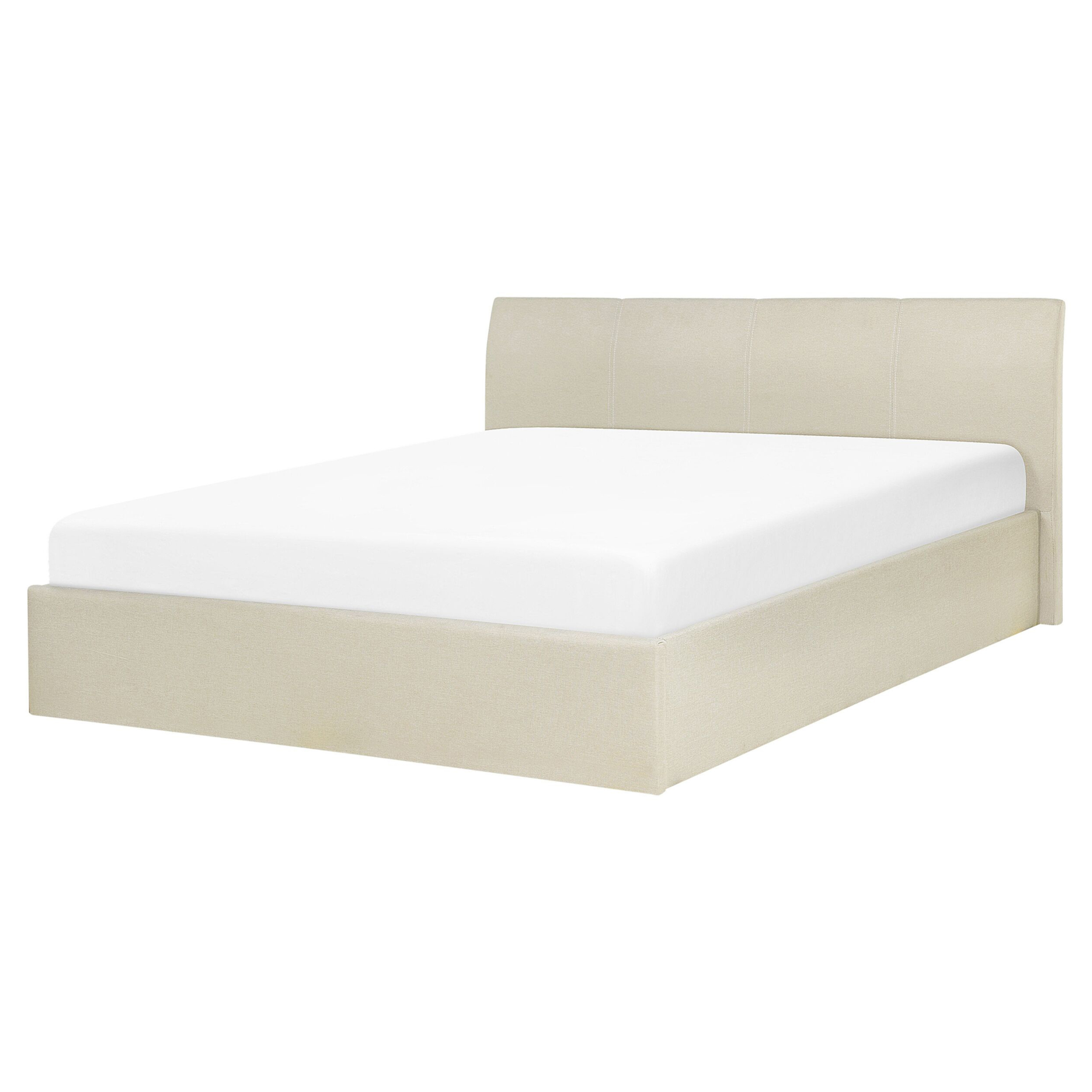 Beliani - ORBEY  - Tweepersoonsbed - Beige - 160 x 200 cm - Polyester