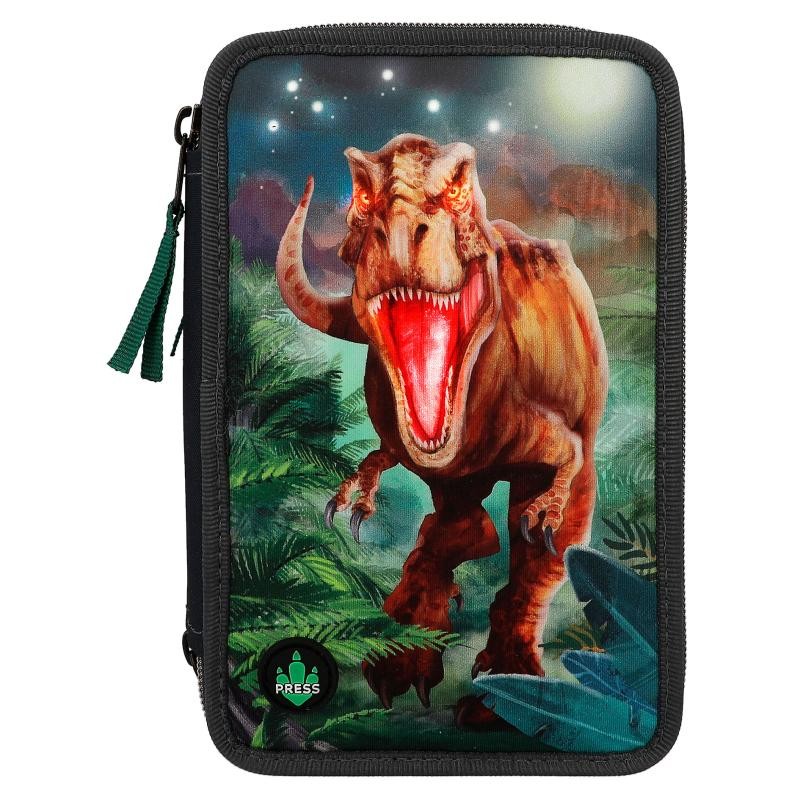 Dino World - Trippel Penalhus m/LED - ( 0412474 )