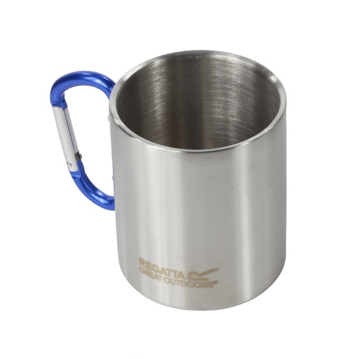 Caneca de aço inoxidável Great Outdoors com mosquetão para camping e regatas.