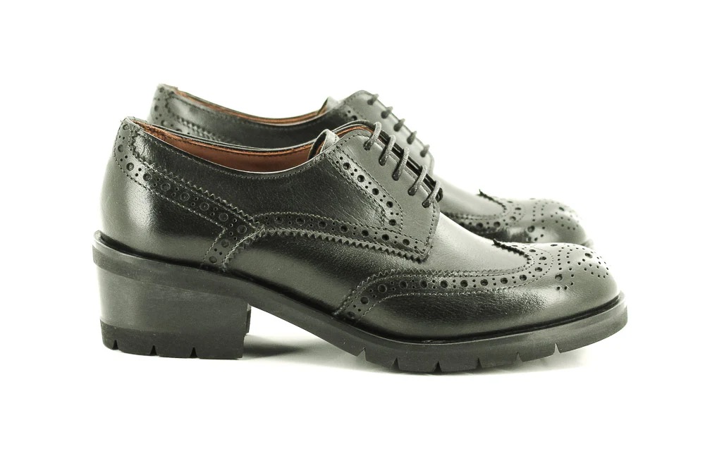 UPPER SHOES - DERBY D814 VERTFONCE