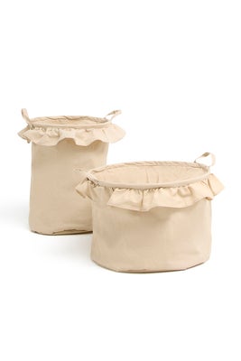 Alice & Fox DEMI Oppbevaringskurver 2-Pakk, Beige Linen
