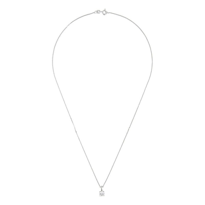 Pendentif Or Blanc et Diamant