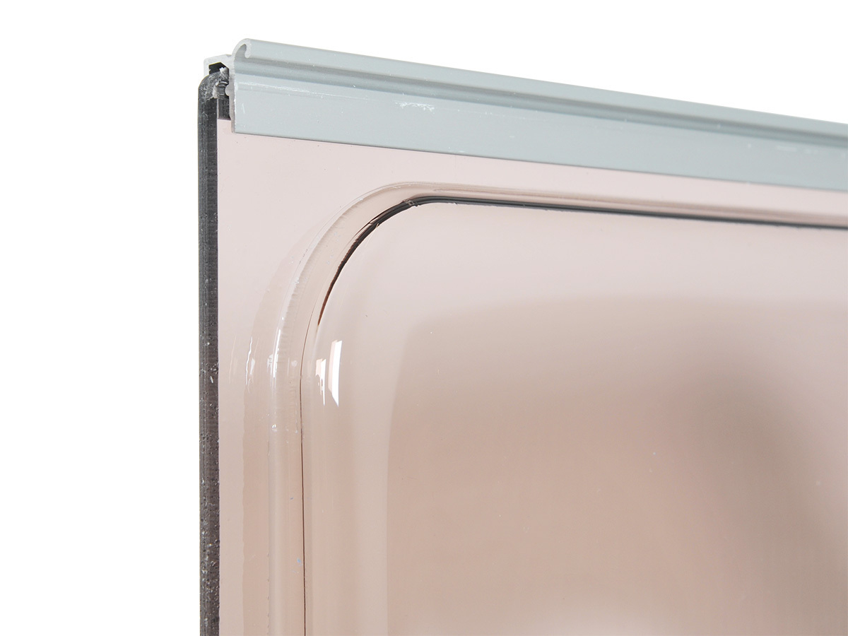 NRF 900 x 600 mm getint dubbelglas klapraam - bronze