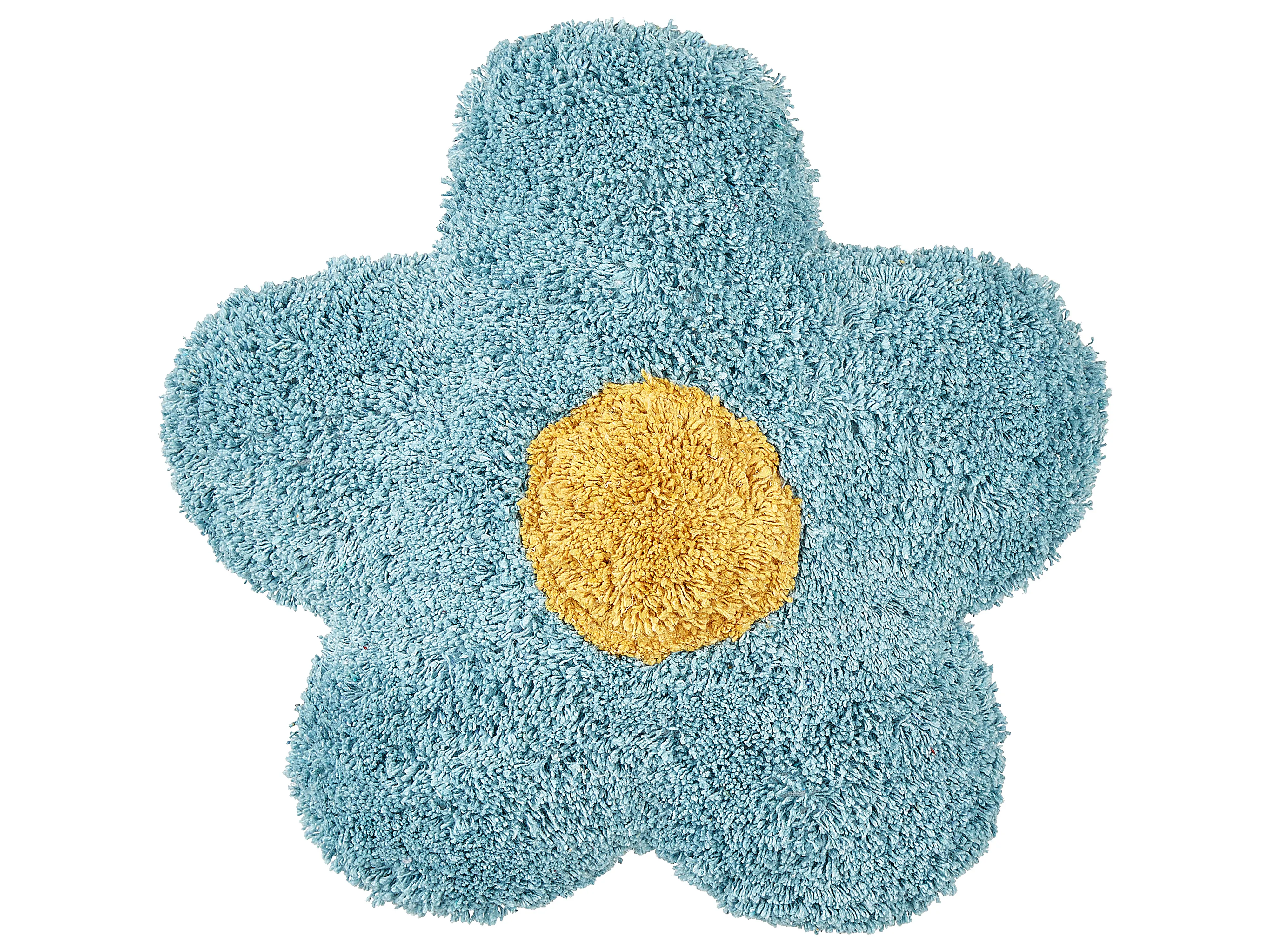 Set van 2 sierkussens SORREL Katoen 30 x 30 cm Blauw Bloem