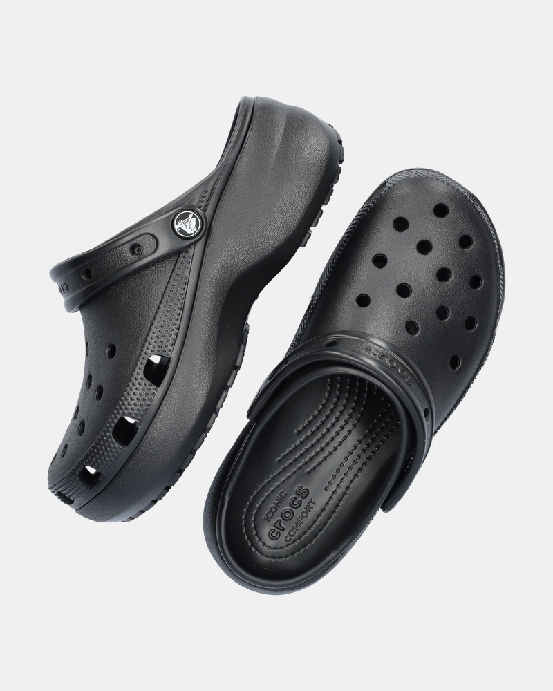 Crocs Classic Platform Instapschoenen  - zwart