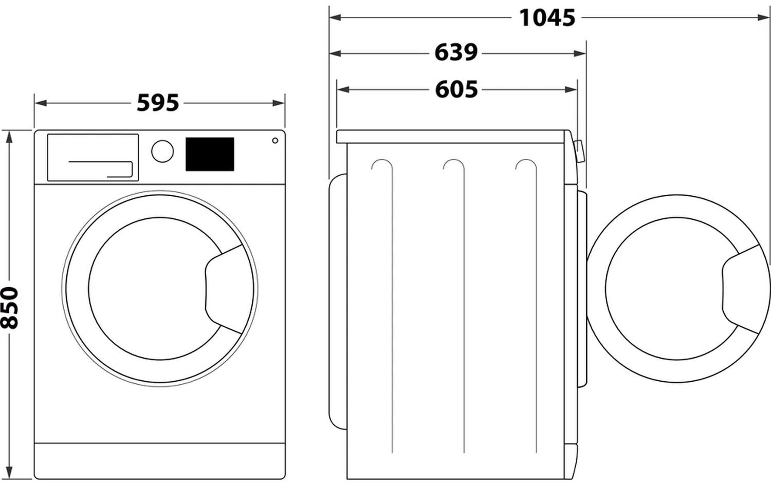 Waschmaschine WM BK 10A CH N Links<br>Frontloader mit 10 kg Ladekapazität