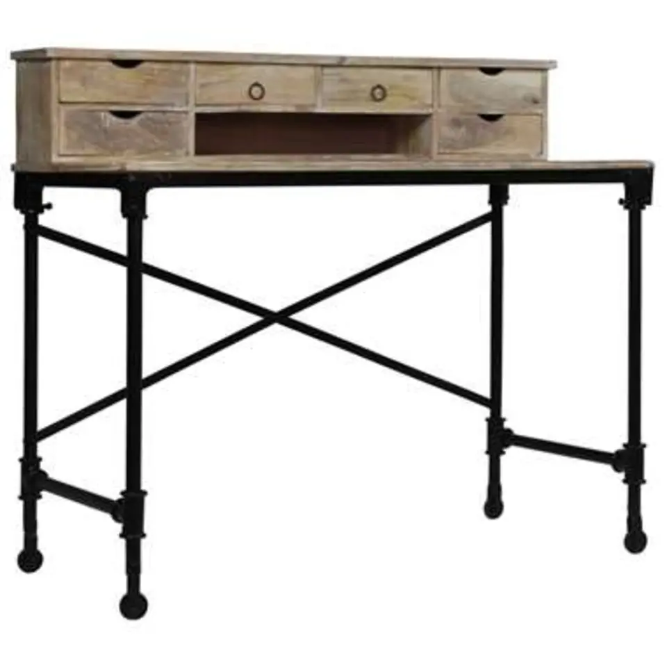 vidaXL - Schrijftafel - Bruin - Hout