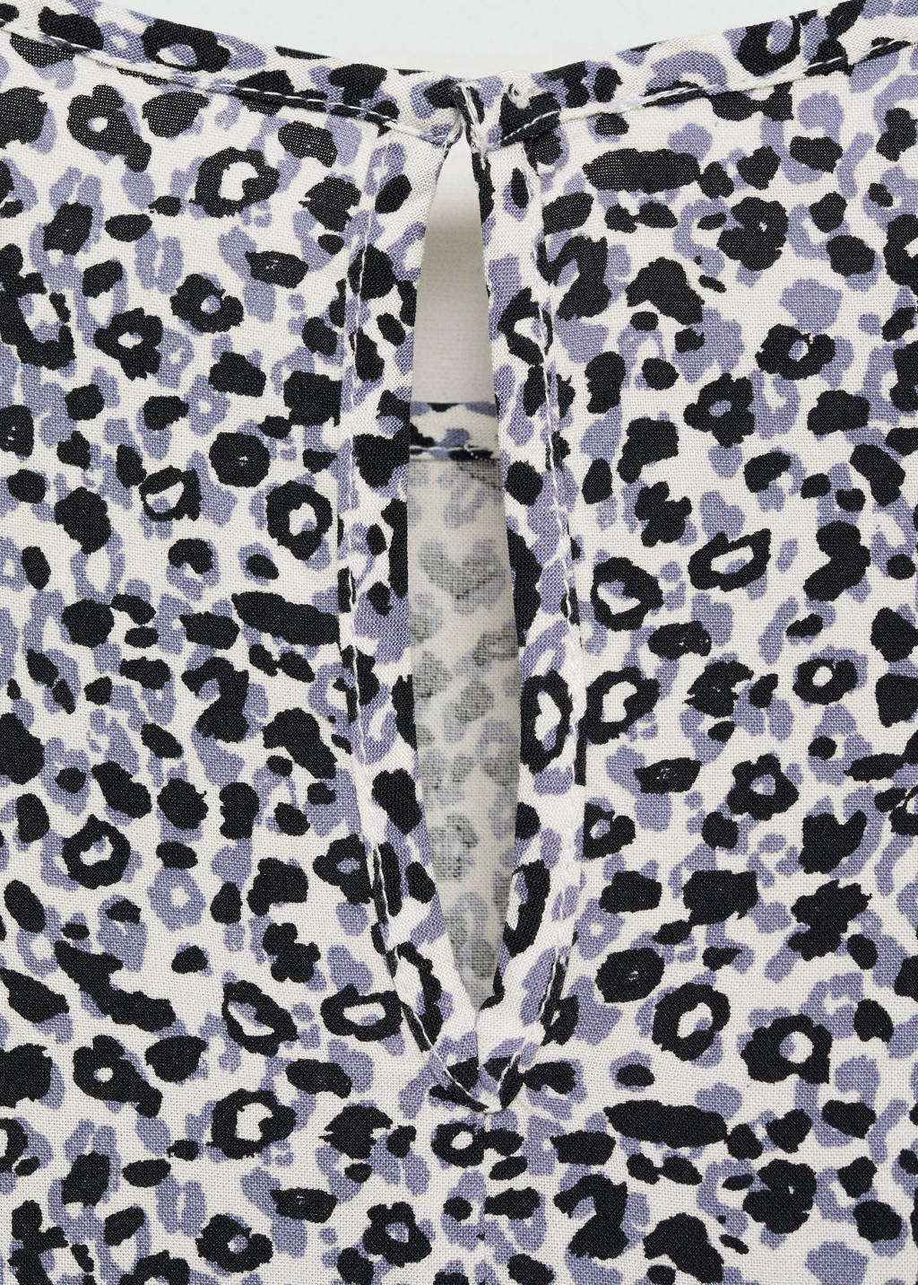 MANGO TEEN top met panterprint marine/wit/lichtblauw
