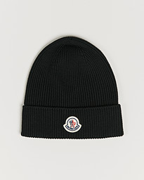 Moncler Rib Wool Beanie Navy