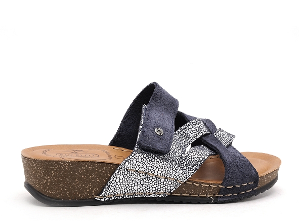 Flyflot mules et sabots plats femme flocka bleu