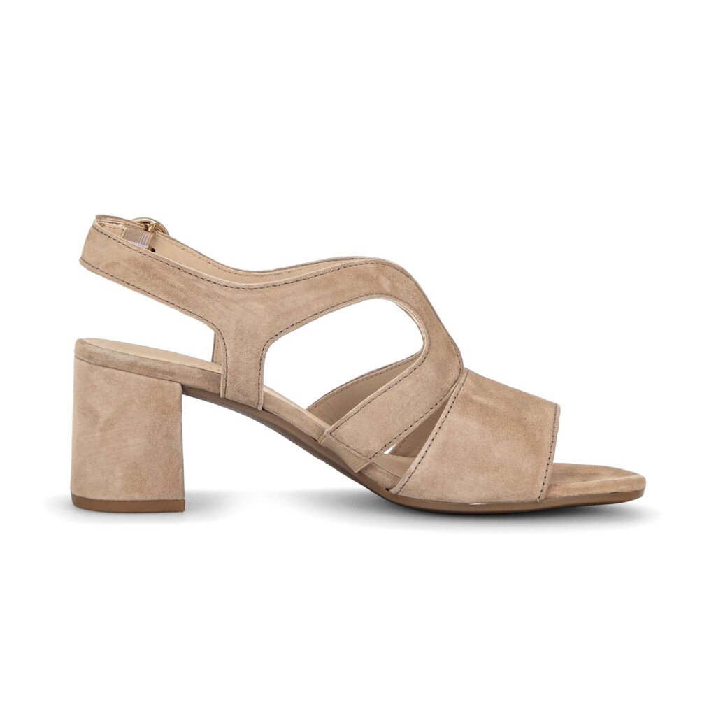 Sandal met riempjes beige