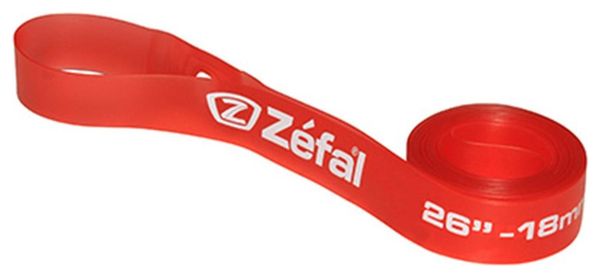 FOND DE JANTE ZEFAL VTT 26X18 ROUGE HAUTE PRESSION (VENDU A L'UNITE EN VRAC)