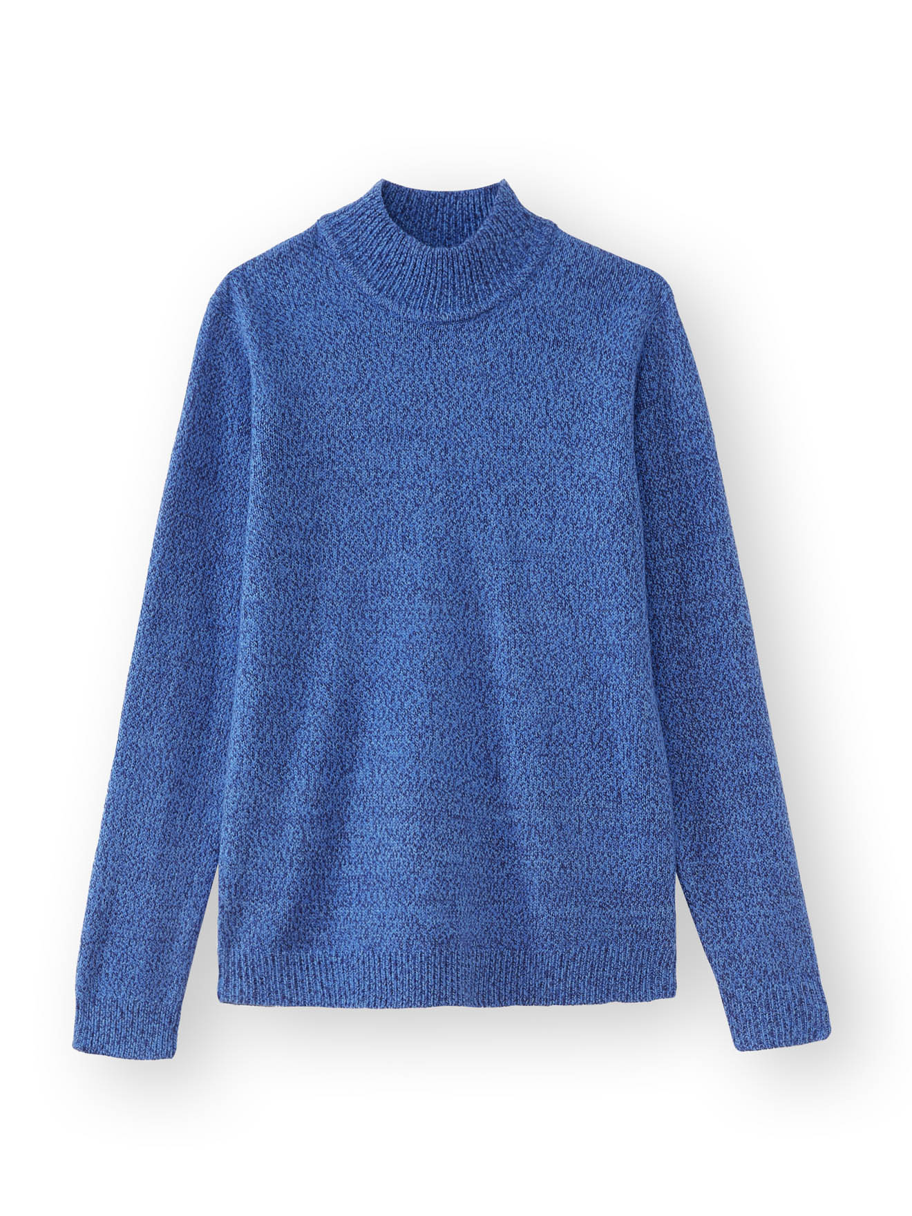 Pull col montant manches longues
