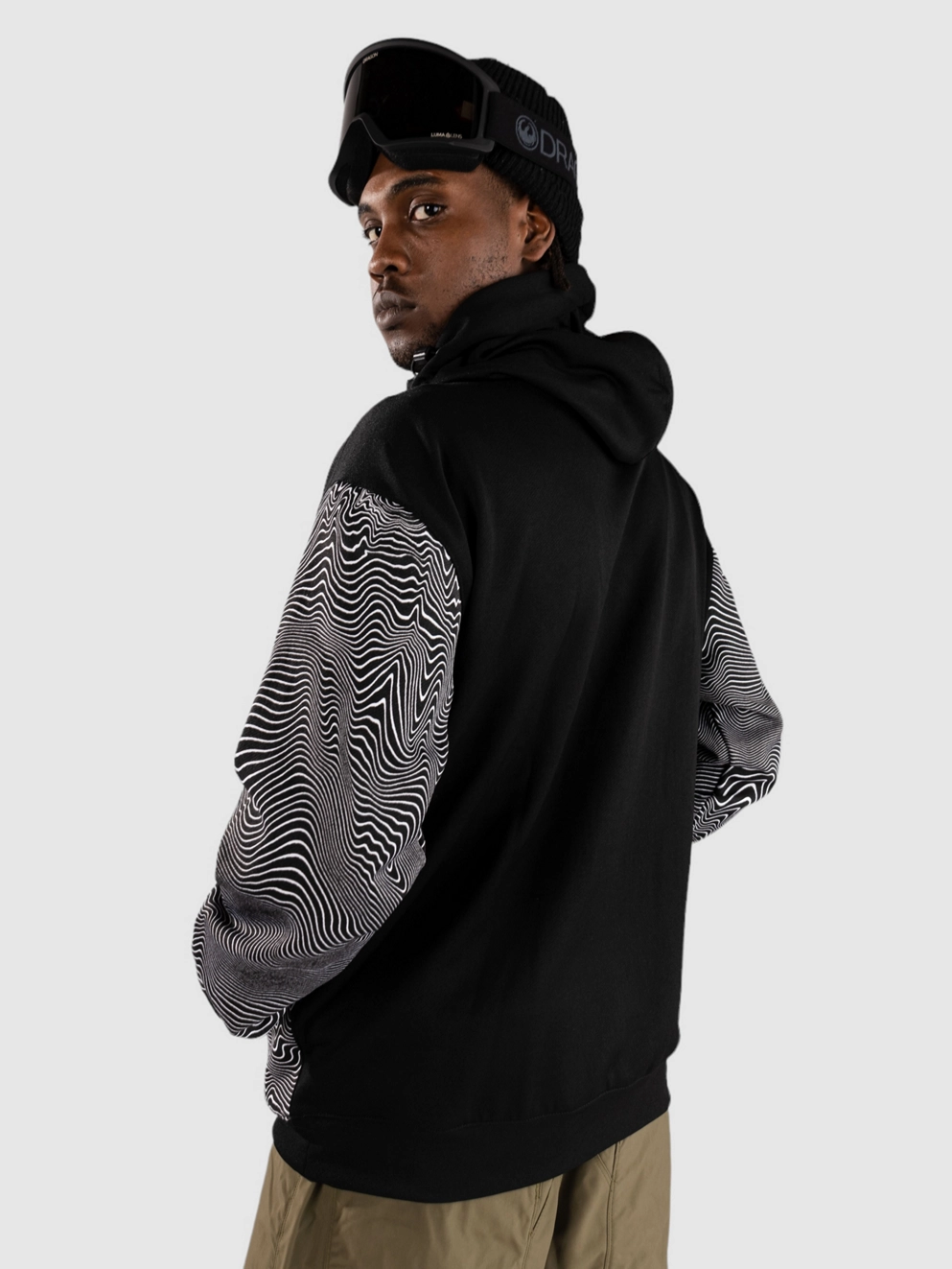 Volcom Hydro Riding Shred Hoodie black print