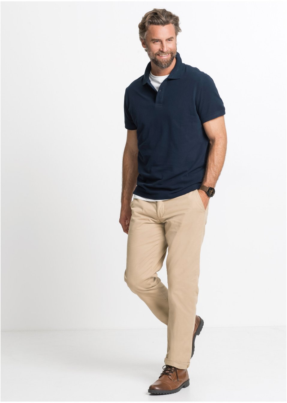 Polo en piqué, manches courtes