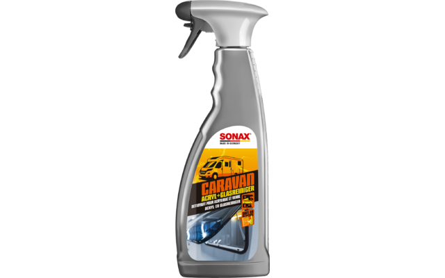 Berger Waschbürsten Set 4-teilig inkl. Mikrofasertuch, Sonax Innenreiniger & Sonax Acryl- und Glasreiniger