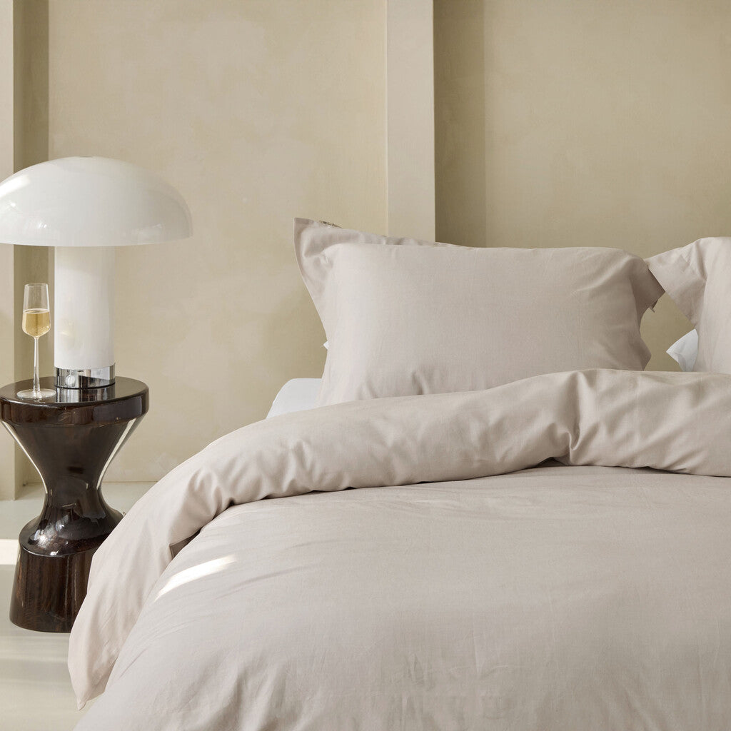 Walra - Dekbedovertrek Linen Elegance - 140x220 - Zand