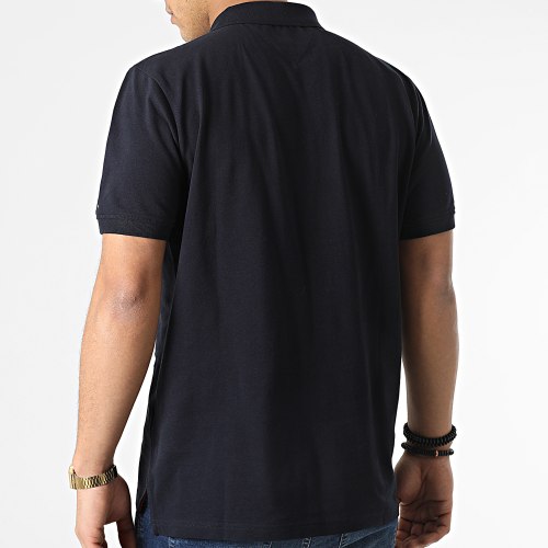 Polo Manches Courtes Mono Flag Patchwork 2059 Bleu Marine