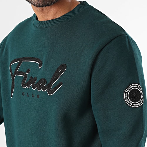Sweat Crewneck Broderie Signature 1102 Vert