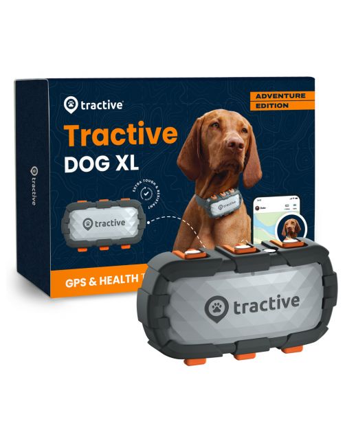 Tractive Gps Tracker Dog Xl Adventure - Hondenlocatievinder - 97x51x24 mm 115 g Grijs Geschiktvoorhonden>22kg