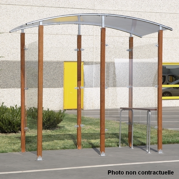 Abri fumeurs bois Modèle en isolé 6 m²