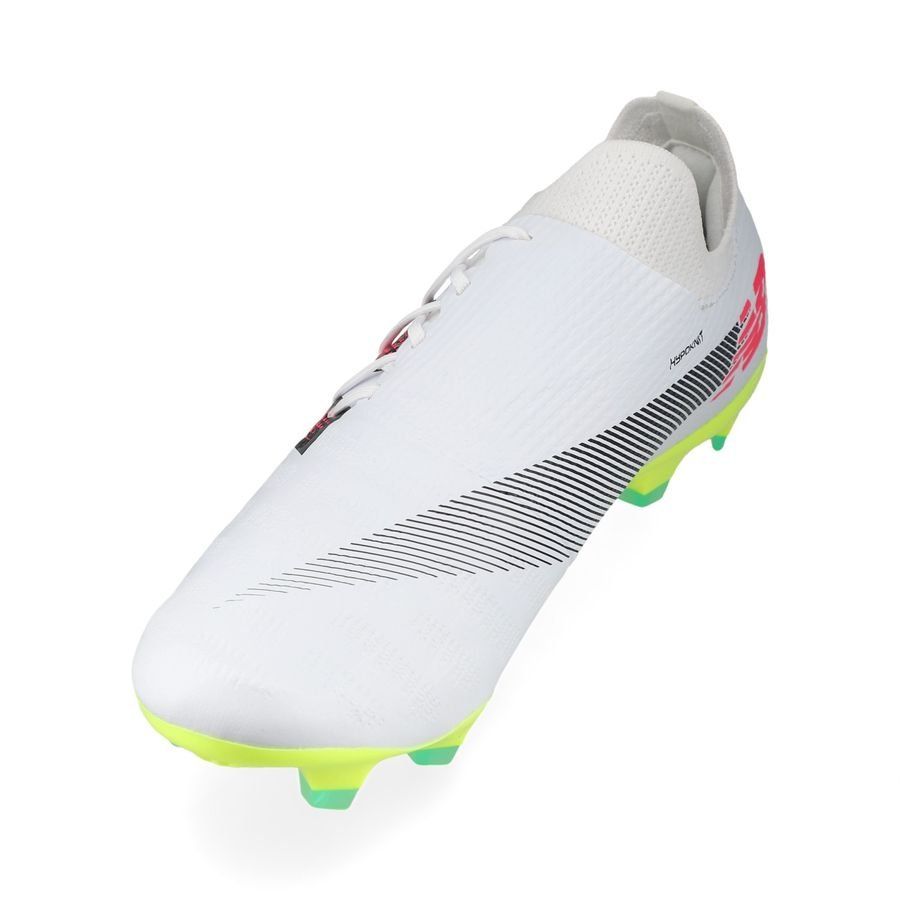 New Balance Furon V7 Destroy FG - Blanc/Violet/Jaune Fluo