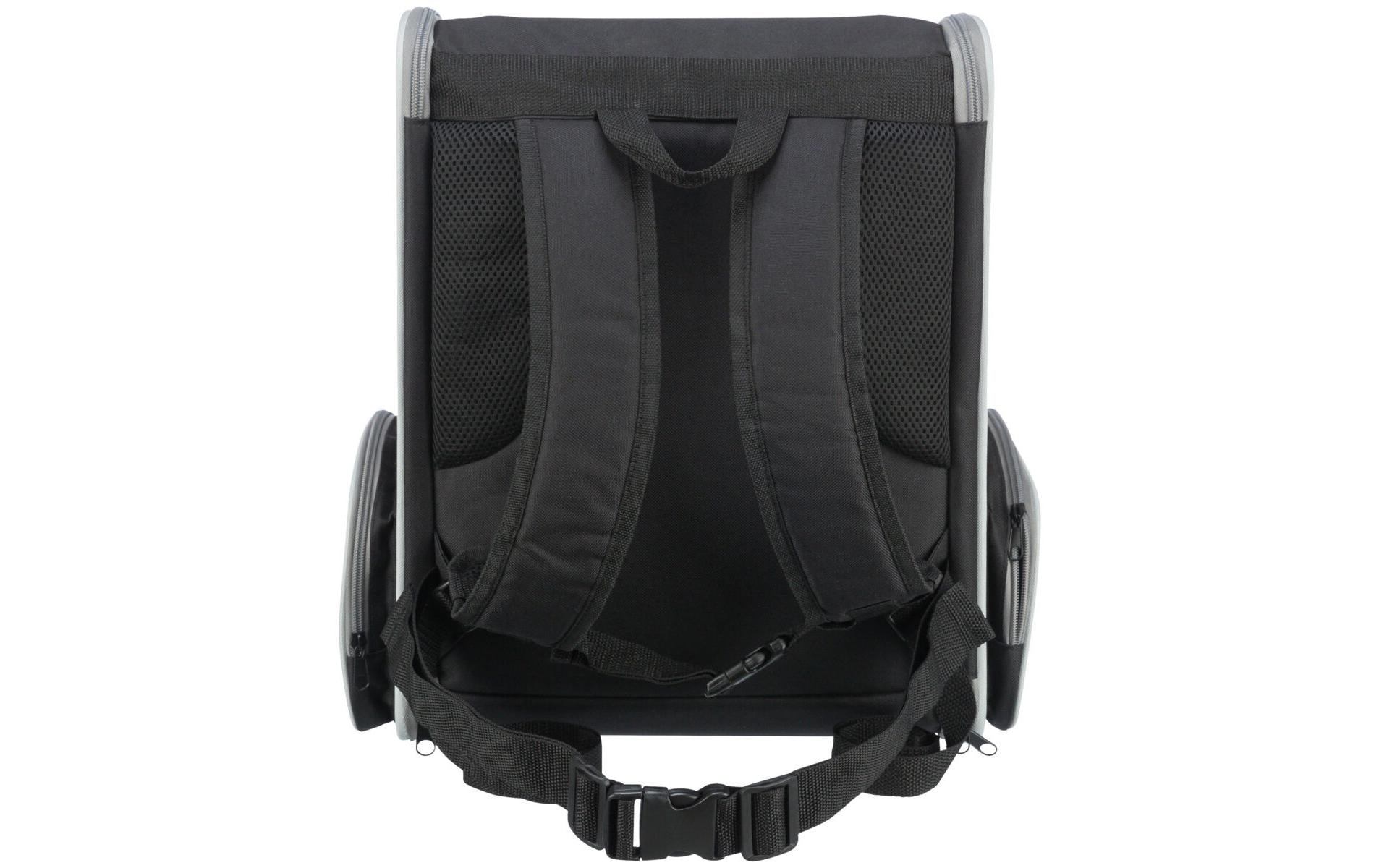 Tiertransport-Rucksack Chloe, 39 × 43 × 27 cm, Grau/SchwarzTransporttasche