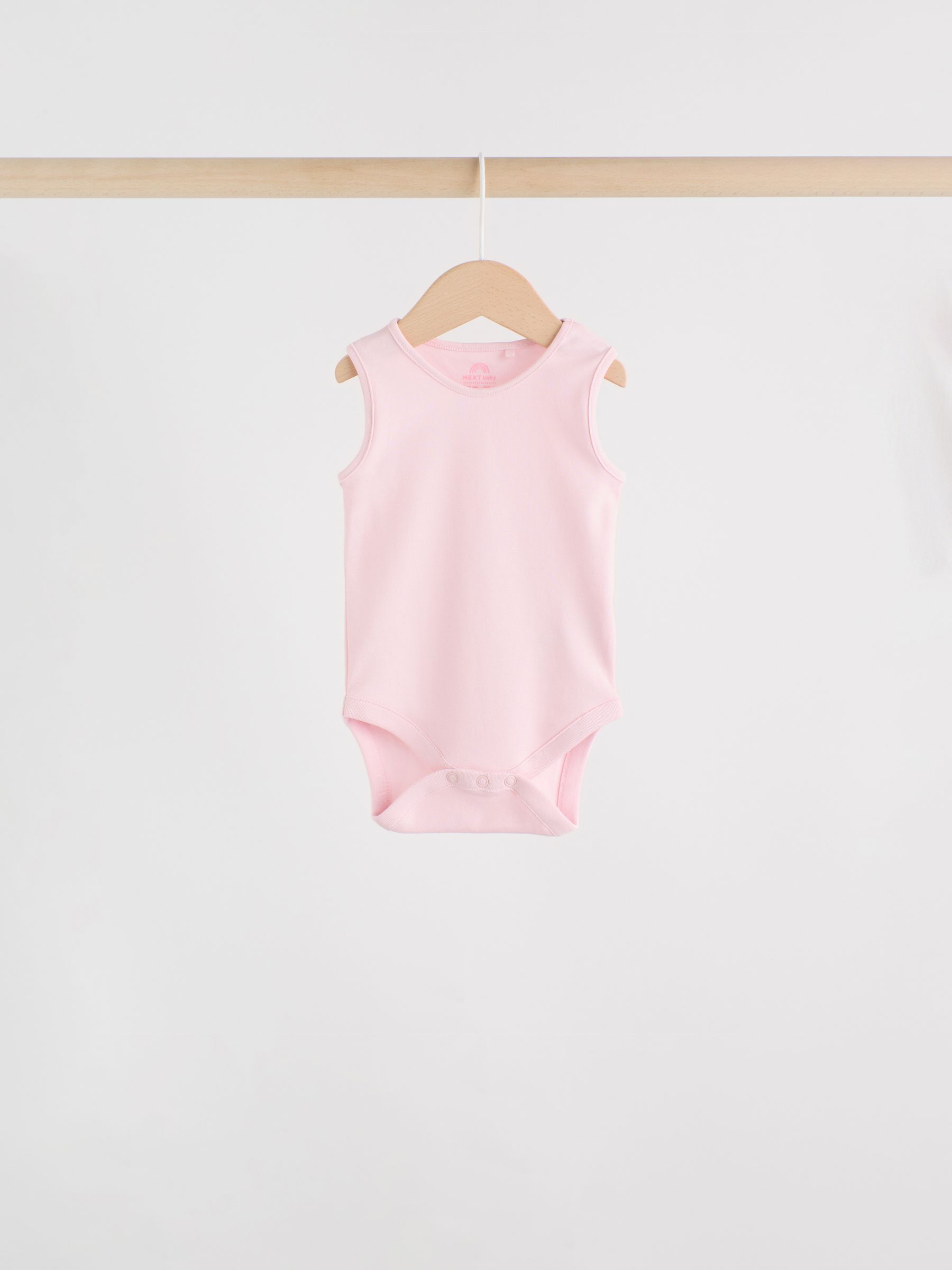 Roze/wit - Essentieel Vest Baby Bodysuits