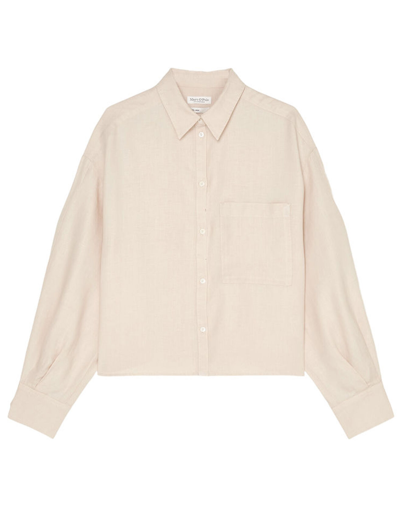 Marc O'Polo Chemise 100% Lin manches longues Poche beige