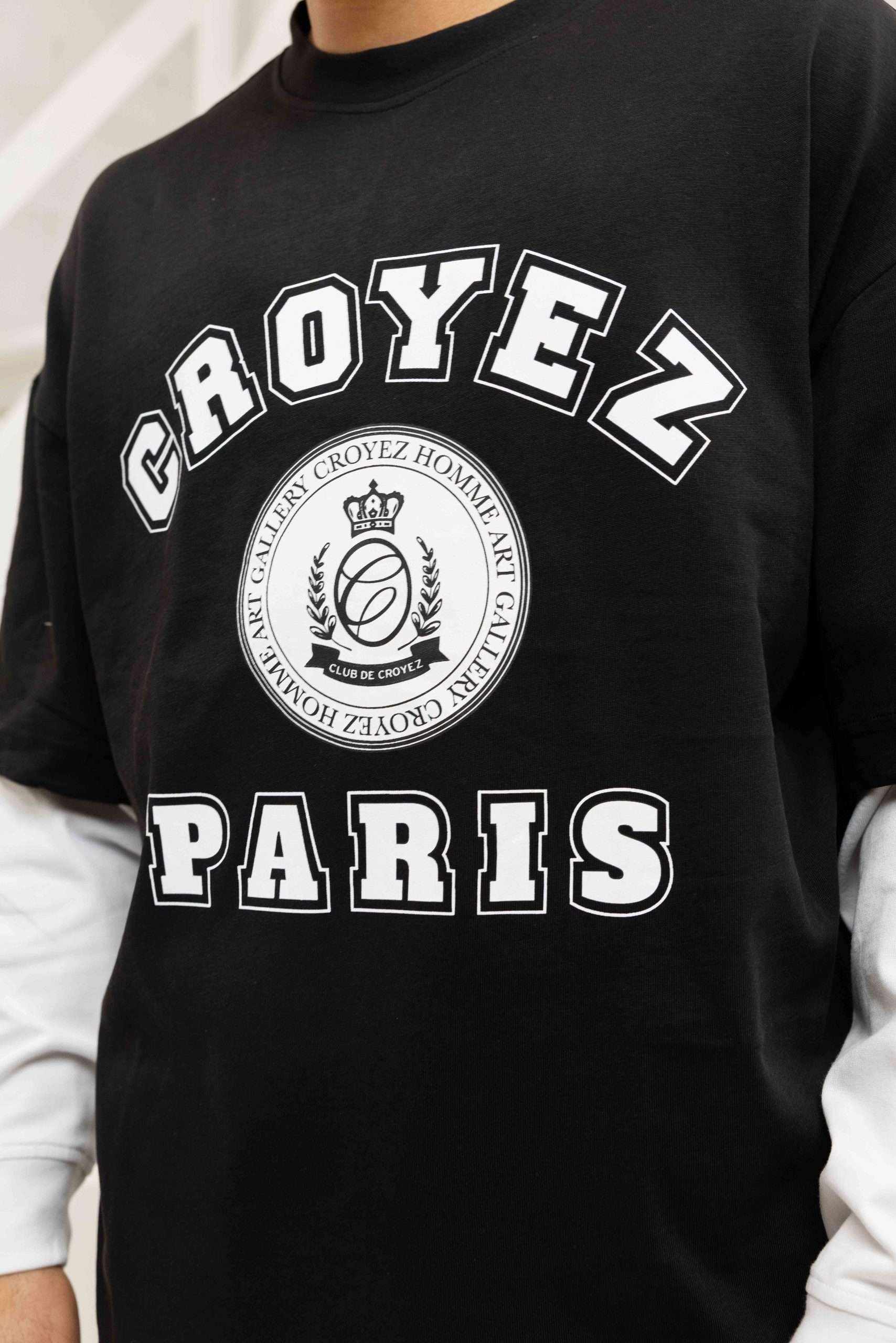 Croyez Bouclier Longsleeve Heren Zwart