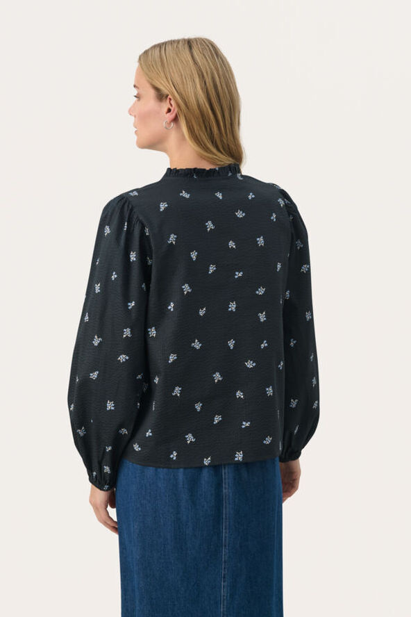 Part Two EimyPW BL Dark navy bouquet print