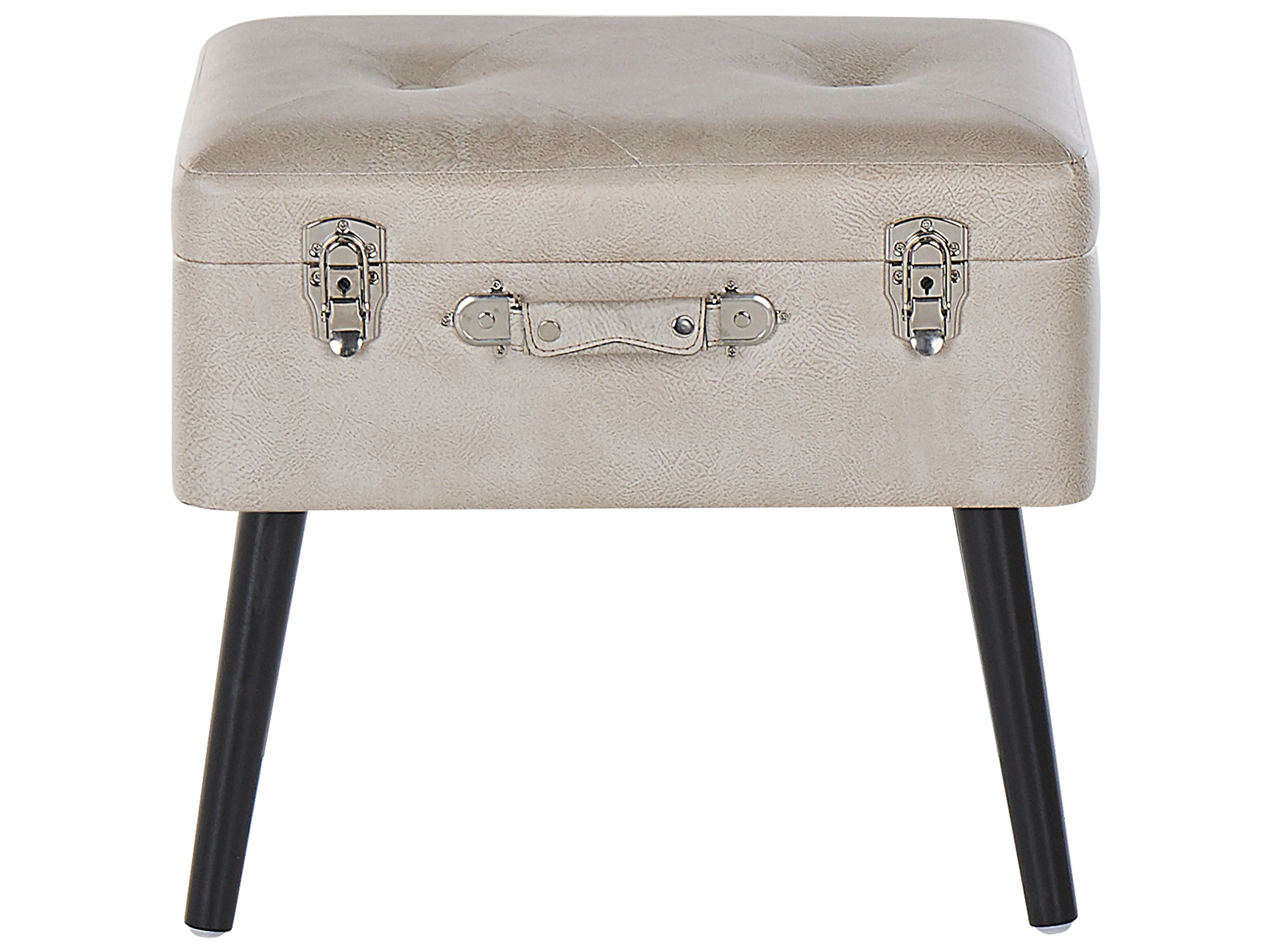 Hocker met opbergruimte MALLARD Kunstleer Beige
