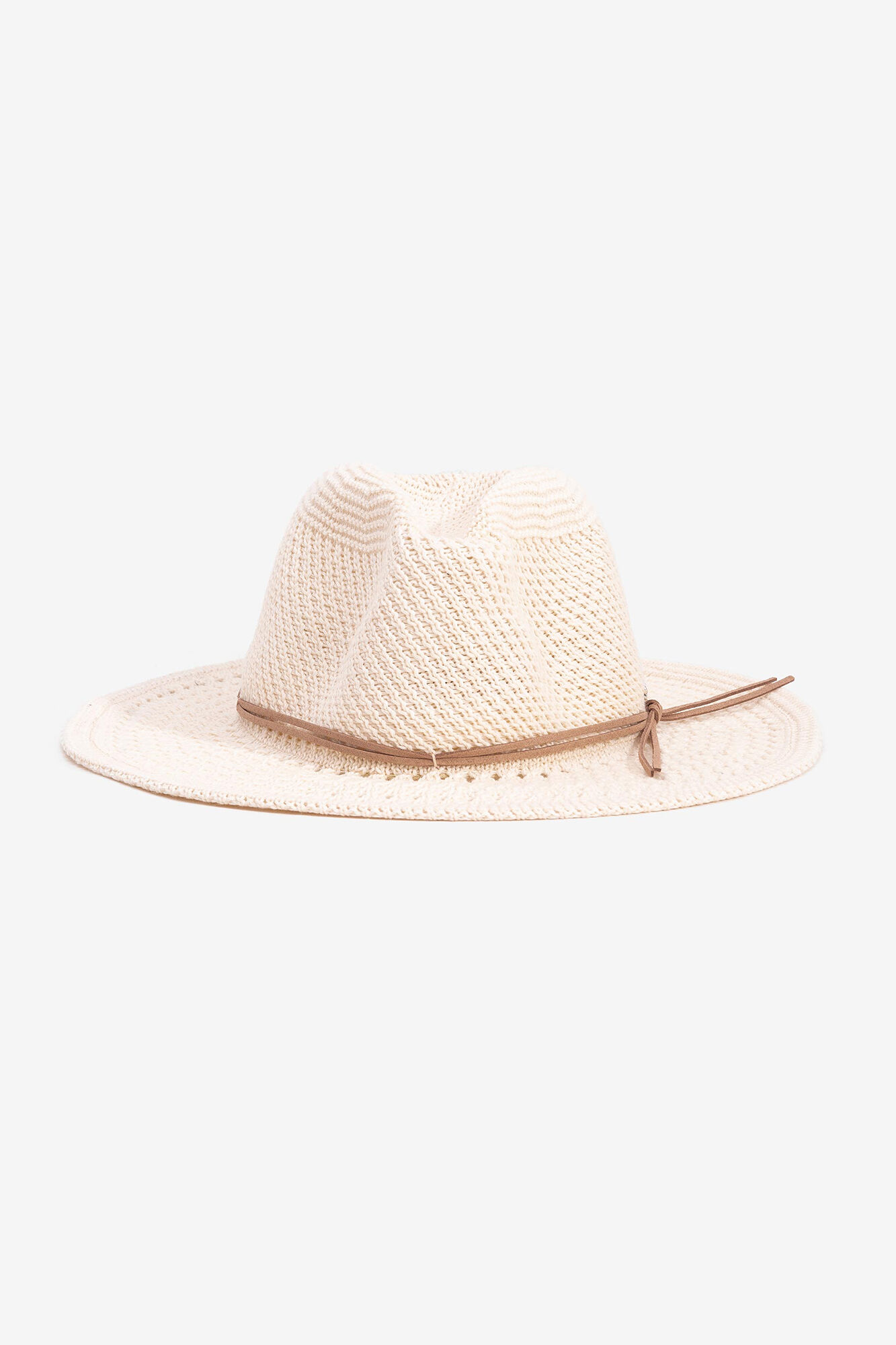 Chapéu de pescador com efeito de palha - Bege