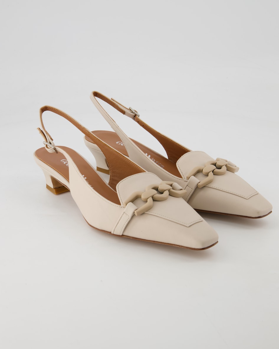 George Watts G9512 Slingpumps in Beige