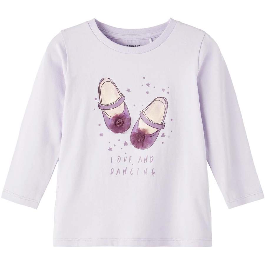 name it Langarmshirt Nmfrina Orchid Petal