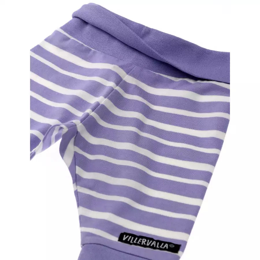 Villervalla Hose Stripes lavendel