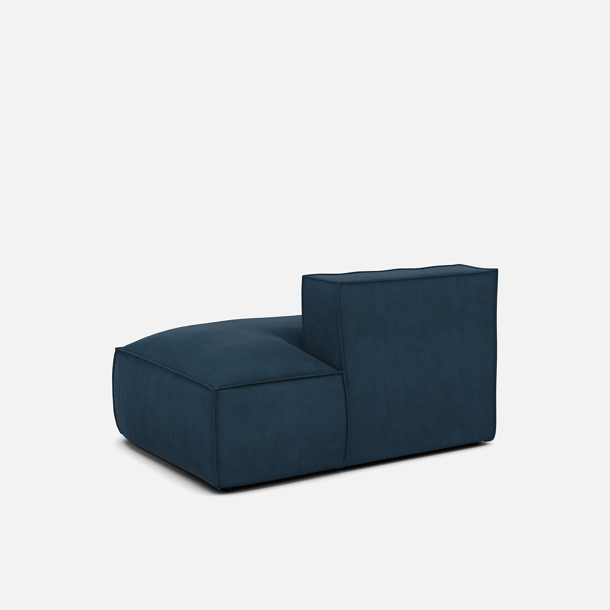 LA REDOUTE INTERIEURS<br>Sofá lounge, direito, veludo cotelê, Seven
